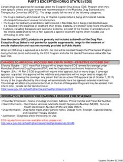 PART 3 EXCEPTION DRUG STATUS (EDS)