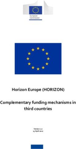 Horizon Europe (HORIZON) Complementary funding mechanisms in third countries