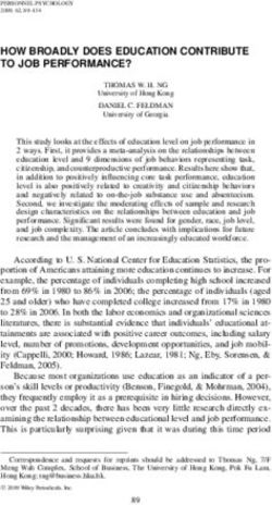 HOW BROADLY DOES EDUCATION CONTRIBUTE TO JOB PERFORMANCE?