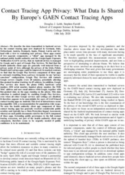 Contact Tracing App Privacy: What Data Is Shared By Europe's GAEN Contact Tracing Apps - School of Computer Science ...