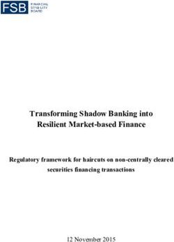 Transforming Shadow Banking into Resilient Market-based Finance - Regulatory framework for haircuts on non-centrally cleared securities financing ...
