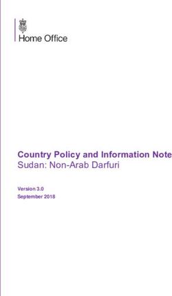 Country Policy and Information Note - Sudan: Non-Arab Darfuri Version 3.0 September 2018 - v3.0 (September 2018)
