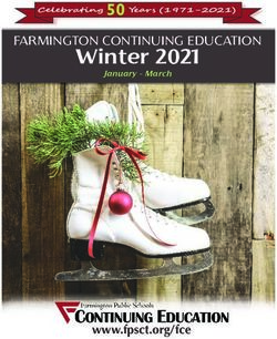 Winter 2021 50 FARMINGTON CONTINUING EDUCATION - Farmington Public Schools