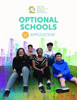 OPTIONAL SCHOOLS APPLICATION 2020- 2021 - Metro Nashville Public Schools