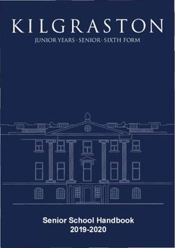 KI LG RAS TON JUNIOR YEARS SENIOR SIXTH FORM - Senior School Handbook - Kilgraston School