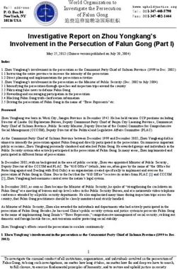 Investigative Report on Zhou Yongkang's Involvement in the Persecution of Falun Gong (Part I)