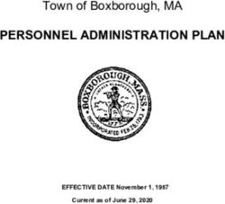PERSONNEL ADMINISTRATION PLAN - Town of Boxborough, MA