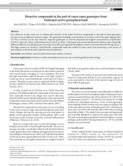 Bioactive compounds in the peel of camu camu genotypes from Embrapa's active germplasm bank - SciELO