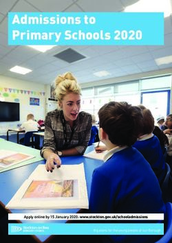 Admissions to Primary Schools 2020 - Apply online by 15 January 2020: www.stockton.gov.uk/schooladmissions - Stockton Council