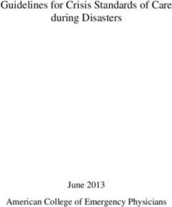 Guidelines for Crisis Standards of Care during Disasters - June 2013 American College of Emergency Physicians