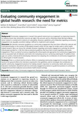 Evaluating community engagement in global health research: the need for metrics