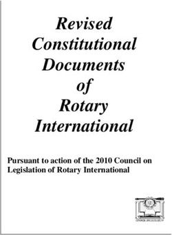 Revised Constitutional Documents of Rotary International - Pursuant to action of the 2010 Council on Legislation of Rotary International
