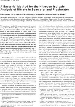A Bacterial Method for the Nitrogen Isotopic Analysis of Nitrate in Seawater and Freshwater