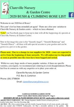 2020 BUSH & CLIMBING ROSE LIST - Clareville Nursery