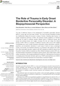 The Role of Trauma in Early Onset Borderline Personality Disorder: A Biopsychosocial Perspective