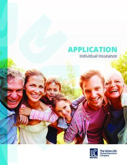 APPLICATION Individual Insurance - UV Mutuelle