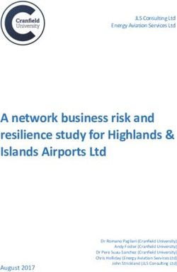 A network business risk and resilience study for Highlands & Islands Airports Ltd - Hial