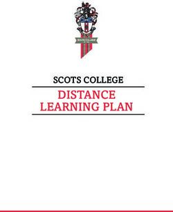 DISTANCE SCOTS COLLEGE - LEARNING PLAN