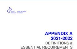 APPENDIX A 2021-2022 DEFINITIONS & ESSENTIAL REQUIREMENTS - Canada Media Fund