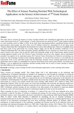 The Effect of Science Teaching Enriched With Technological Applications on the Science Achievements of 7th Grade Students - Redfame Publishing