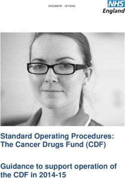Standard Operating Procedures: The Cancer Drugs Fund (CDF) Guidance to support operation of the CDF in 2014-15 - DOCUMENT - OFFICIAL