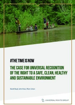 #THE time is now The case for universal recognition of the right to a safe, clean, healthy and sustainable environment - FEB 2021