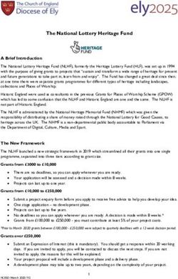 The National Lottery Heritage Fund - Diocese of Ely