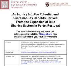 An Inquiry Into the Potential and Sustainability Benefits Derived From the Expansion of Bike Sharing System in Porto, Portugal - Harvard ...
