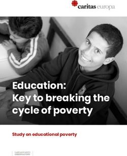 Education: Key to breaking the cycle of poverty - Study on educational poverty OBSERVATORY - Caritas Europa