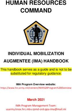 HUMAN RESOURCES COMMAND - INDIVIDUAL MOBILIZATION AUGMENTEE (IMA) HANDBOOK - Army.mil