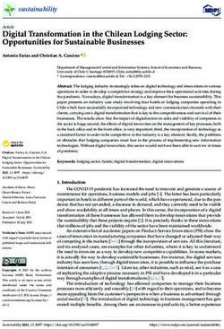 Digital Transformation in the Chilean Lodging Sector: Opportunities for Sustainable Businesses - MDPI