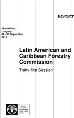 Latin American and Caribbean Forestry Commission - REPORT