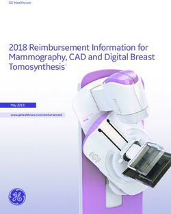 2018 Reimbursement Information for Mammography, CAD and Digital Breast Tomosynthesis1 - GE Healthcare