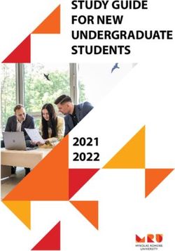 STUDY GUIDE FOR NEW UNDERGRADUATE STUDENTS 2021 2022
