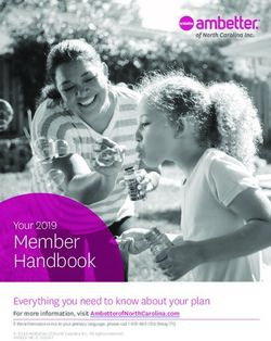 Member Handbook Your 2019 2019 - Ambetter of North Carolina Inc.