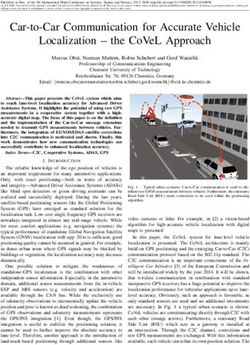 CAR-TO-CAR COMMUNICATION FOR ACCURATE VEHICLE LOCALIZATION - THE COVEL APPROACH