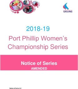 Port Phillip Women's Championship Series - 2018-19 Notice of