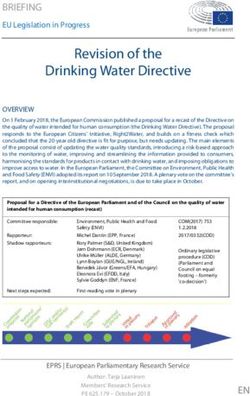 Revision of the Drinking Water Directive - European Parliament