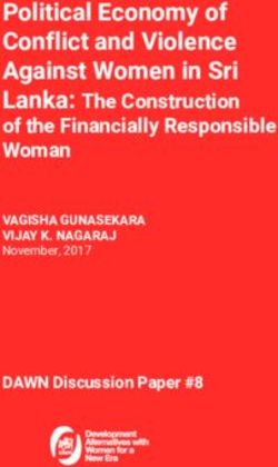 Political Economy of Conflict and Violence Against Women in Sri - Lanka: The Construction of the Financially Responsible Woman - DAWN