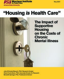 The Impact of Supportive Housing on the Costs of Chronic Mental Illness - May 2021