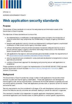 Web application security standards - Purpose - Department of the ...