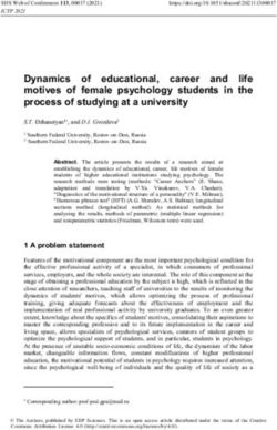Dynamics of educational, career and life motives of female psychology students in the process of studying at a university