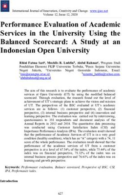 Performance Evaluation of Academic Services in the University Using the Balanced Scorecard: A Study at an Indonesian Open University - IJICC