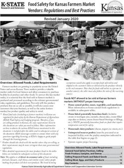 Food Safety for Kansas Farmers Market Vendors: Regulations and Best Practices