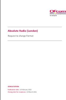 Absolute Radio (London) - Request to change Format - CONSULTATION: Ofcom