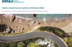 Interim results for six months to 31 March 2021 - The specialist asset manager focused on a more sustainable economy - Impax Asset ...