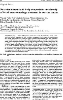 Nutritional status and body composition are already affected before oncology treatment in ovarian cancer