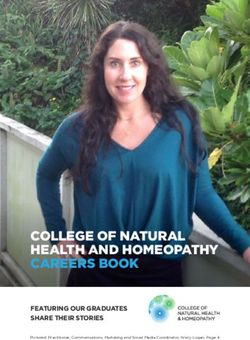 COLLEGE OF NATURAL HEALTH AND HOMEOPATHY CAREERS BOOK - FEATURING OUR GRADUATES SHARE THEIR STORIES - College of Natural Health ...