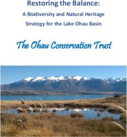 The Ohau Conservation Trust - Restoring the Balance: A Biodiversity and Natural Heritage