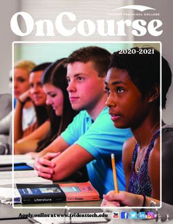 2020-2021 Apply online at www.tridenttech.edu - Trident Technical College